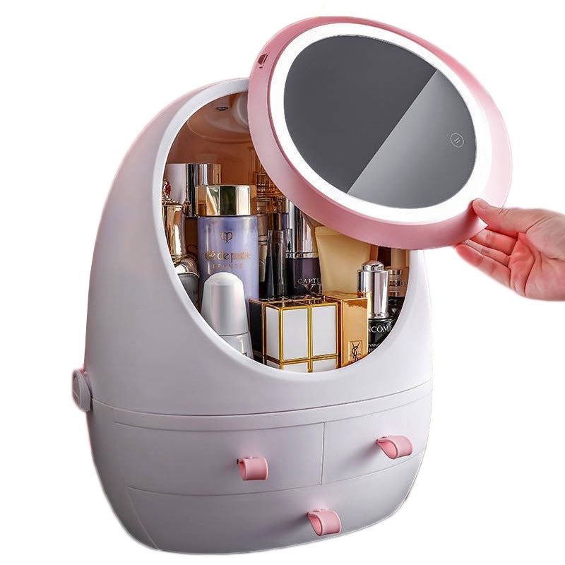 Cosmetics Storage Box with Light
