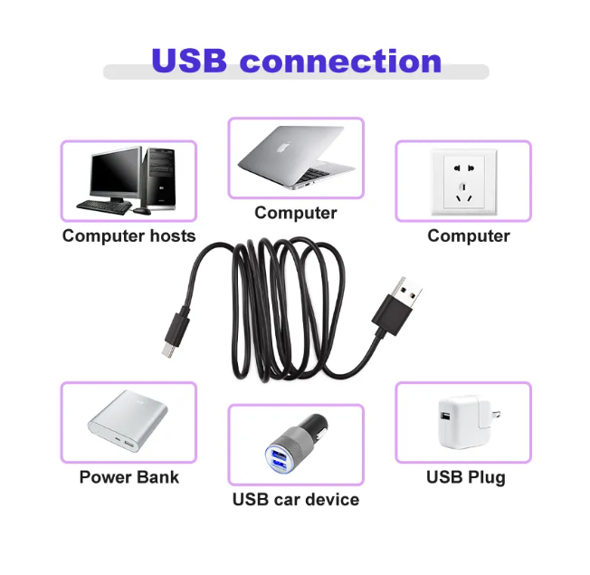 LED Galaxy Sky Projector Lamp USB Connection