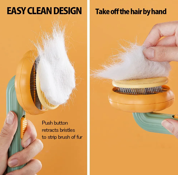 Pet Pumpkin Comb Easy Clean Design