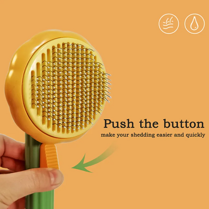 Pet Pumpkin Comb Push Button