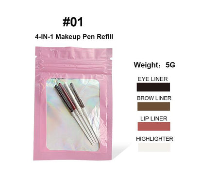 4 in 1 makeup pen 4in1 makeup pen 4 colors 4 colors 4 in 1 eyebrow pencil lip line highlight eyeliner
