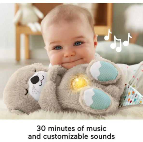 Popular newborn soothing doll, sleeping toy that &quot;breathes&quot;, baby otter baby toy, music for early childhood education