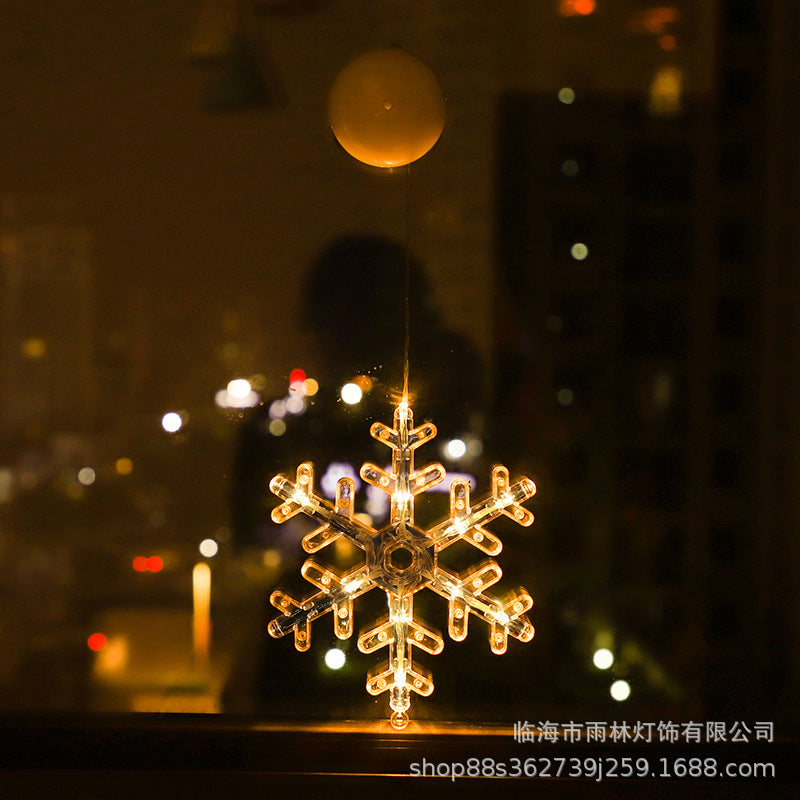 LED Christmas decoration lights Santa Claus snowman shape window suction cup lights Christmas tree holiday decoration lights