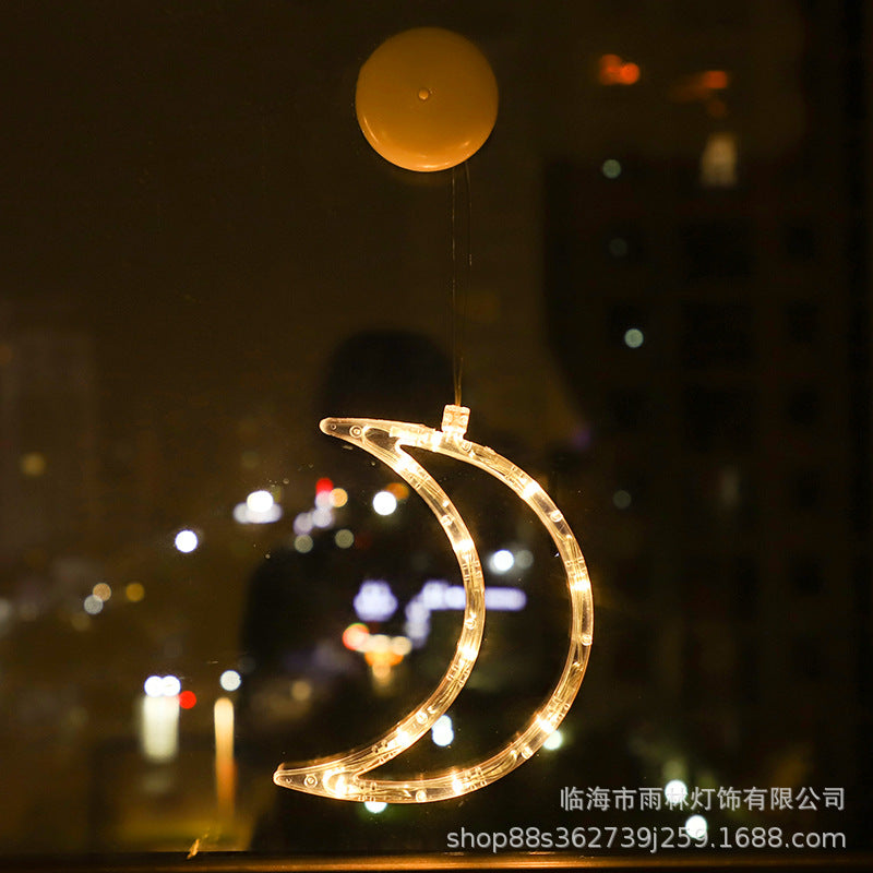 LED Christmas decoration lights Santa Claus snowman shape window suction cup lights Christmas tree holiday decoration lights