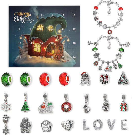 Christmas Advent Calendar Bracelet Set