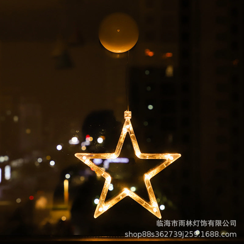 LED Christmas decoration lights Santa Claus snowman shape window suction cup lights Christmas tree holiday decoration lights