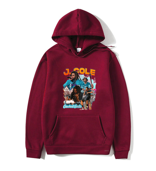 Rapper J Cole Crooked Smile 2022 Fashion Fun Rap Prints Wint