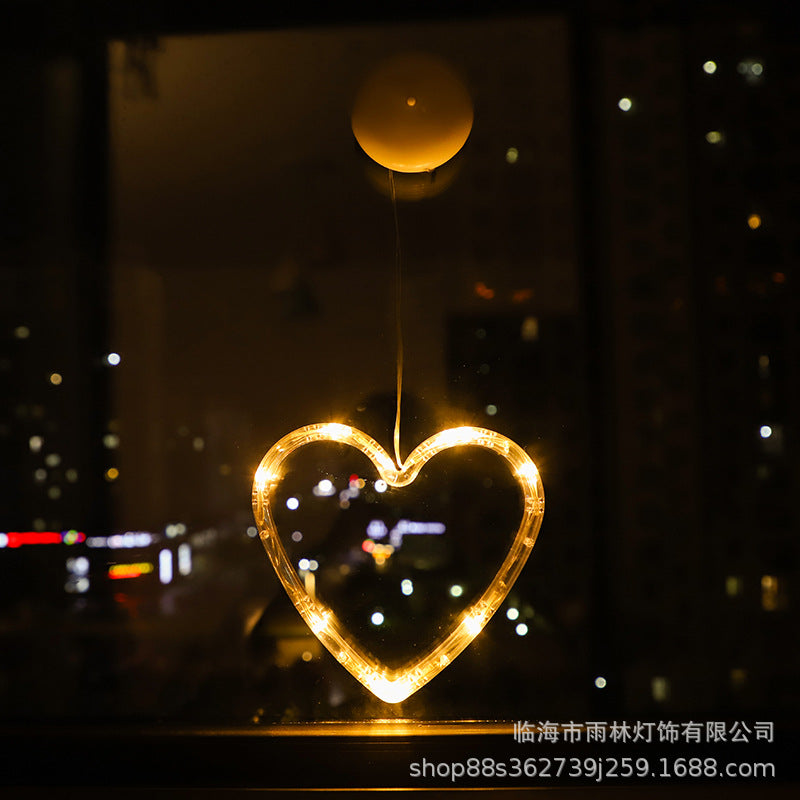 LED Christmas decoration lights Santa Claus snowman shape window suction cup lights Christmas tree holiday decoration lights