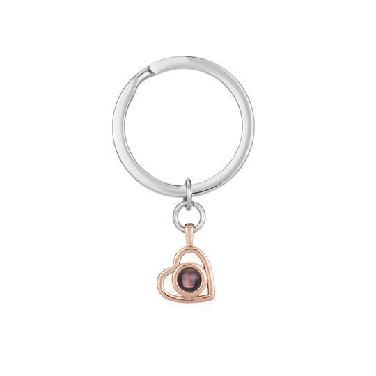 European and American cross-border titanium steel necklace in 100 languages for women, projected color pictures, nano photos, Valentine's Day and Chinese Valentine's Day gifts