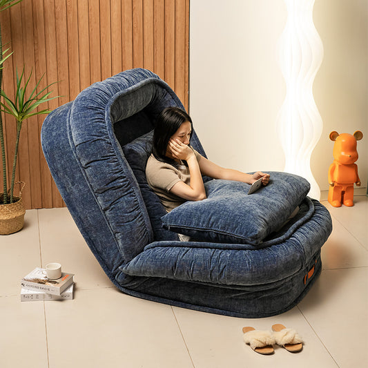 Human kennel lazy sofa single reclining and sleeping Internet celebrity bedroom folding sofa bed recliner tatami sofa