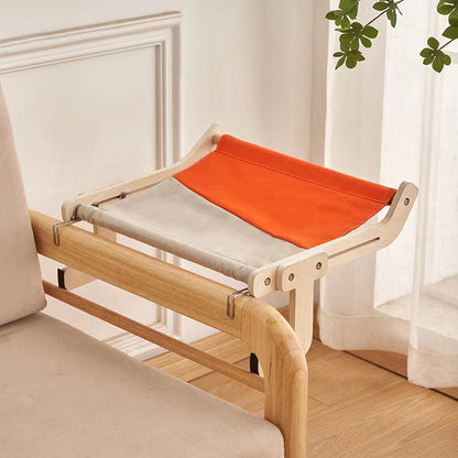 Wooden cat hammock balcony window wall-mounted cat bed removable and washable cat hanging bed cat mat four seasons pet wooden cat bed