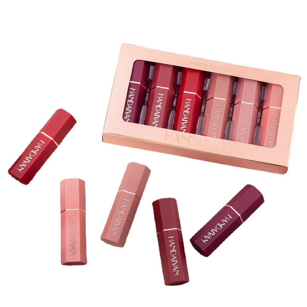 HANDAIYAN 6-piece matte matte lipstick set