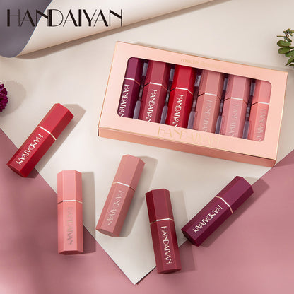 HANDAIYAN 6-piece matte matte lipstick set