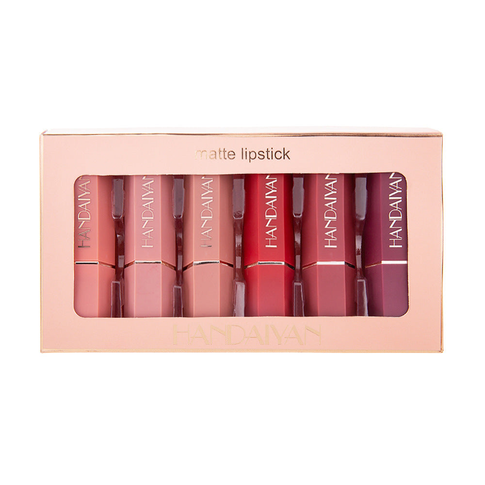 HANDAIYAN 6-piece matte matte lipstick set