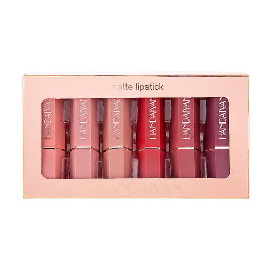 HANDAIYAN 6-piece matte matte lipstick set