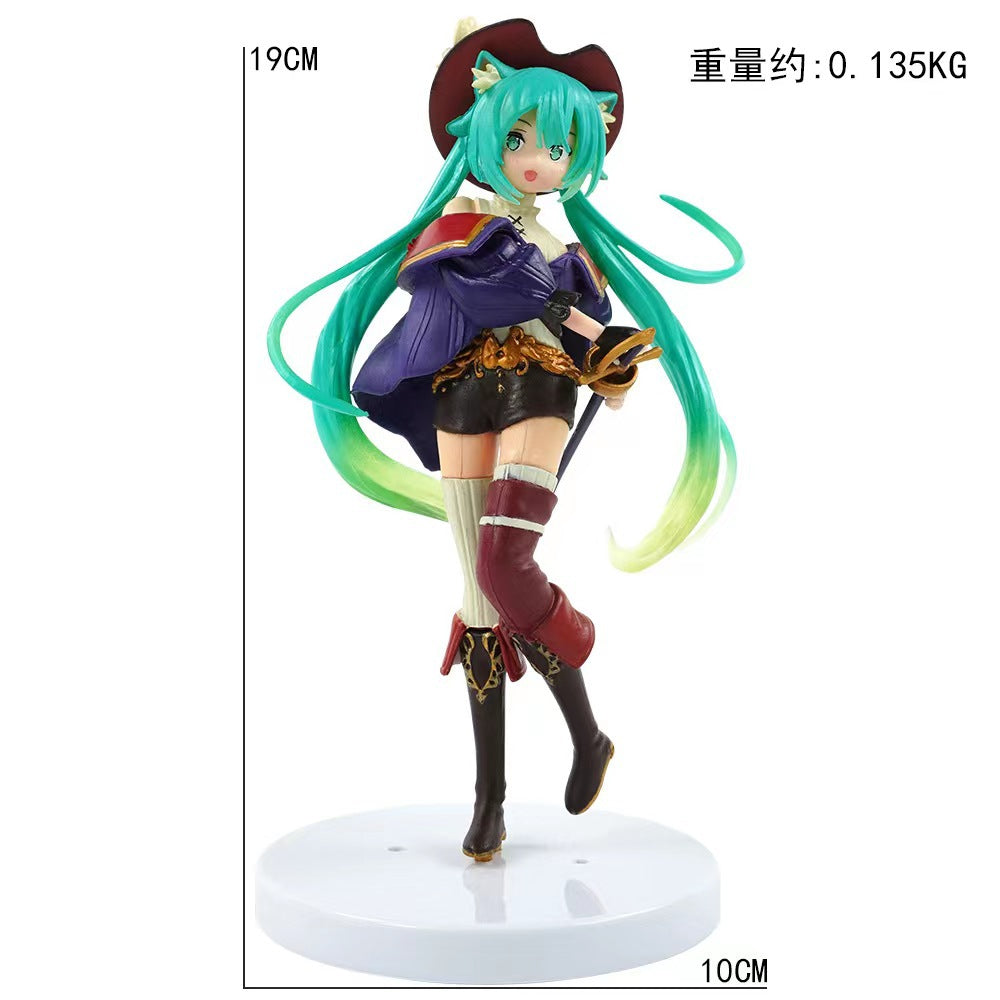 Wholesale Sakura Hatsune Figure Miku Dance Cinderella Hatsune Model Ornament Gift Anime Peripheral