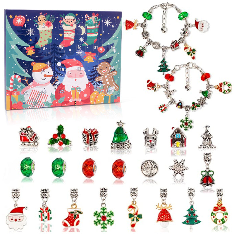 Christmas Advent Calendar Bracelet Set