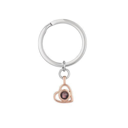 European and American cross-border titanium steel necklace in 100 languages for women, projected color pictures, nano photos, Valentine's Day and Chinese Valentine's Day gifts