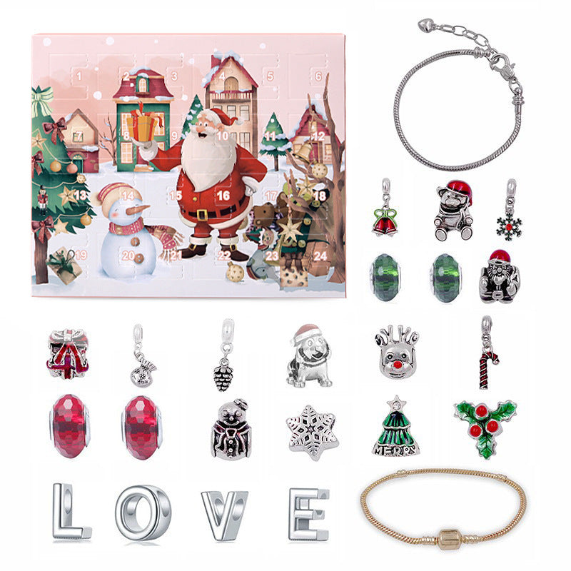 Christmas Advent Calendar Bracelet Set